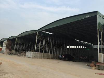 大排档挡雨棚物流仓库雨棚推拉遮阳蓬简易车棚工地帐篷活动防雨篷伸缩帐篷大型固定仓库帐篷